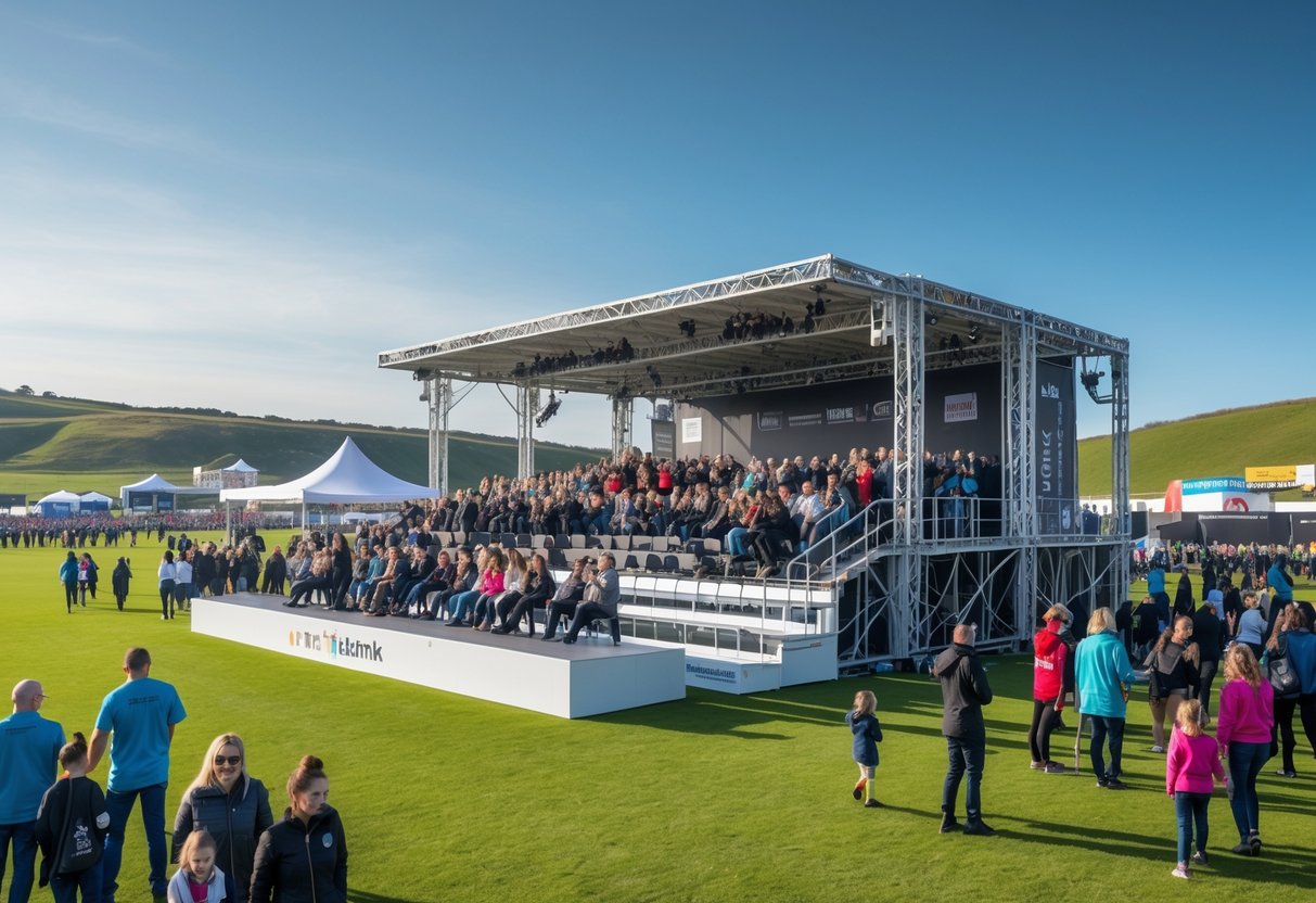 Store begivenheder i Jylland kræver fleksible løsninger som for eksempel en mobiltribune